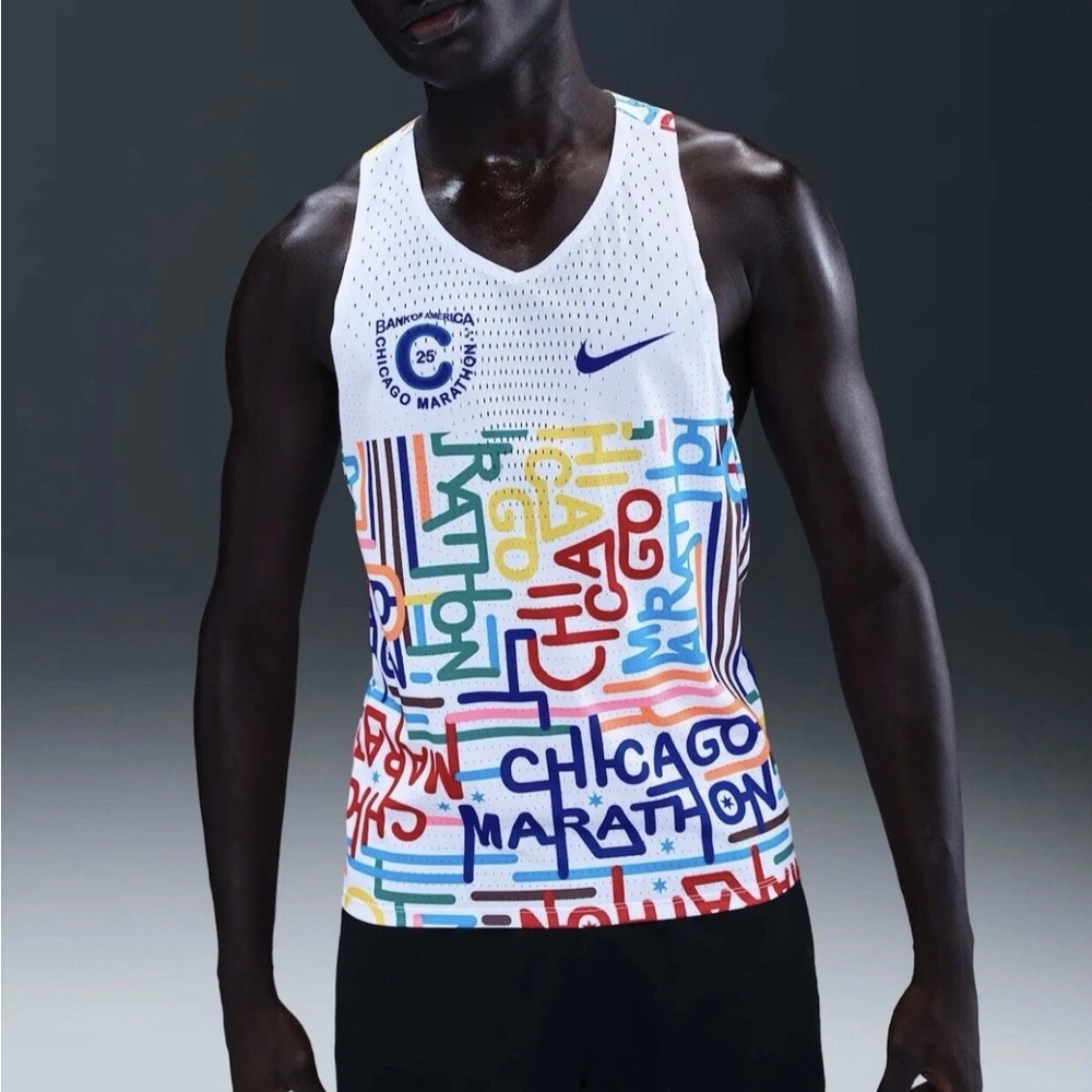 Nike Aeroswift Chicago Marathon 2025 Running Singlet HQ4277-100 Men's Size S